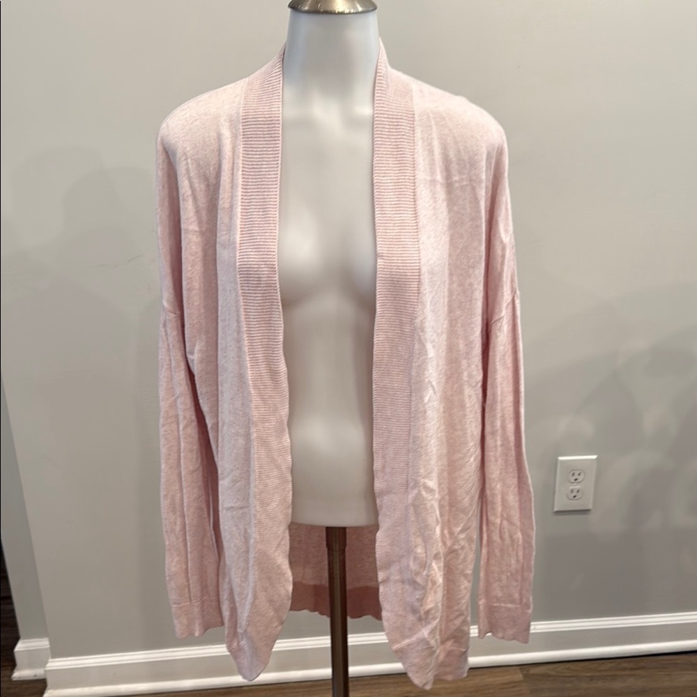 GAP Factory Light Pink Open-Front Cardigan - Picture 2 of 11